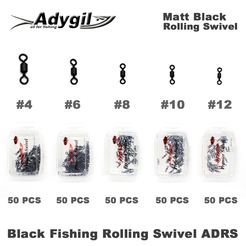 Giratorio Adygil ADRS Negro Mate para Pesca - imagen 2