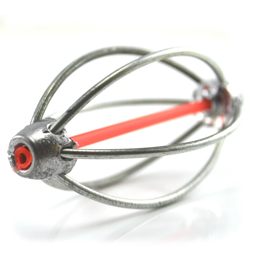 MNFT-lanzador de cebo de 6 cables con forma de linterna, alimentador de plomo, Juego de pesca, accesorios para nido, 2 unids/paquete - imagen 2