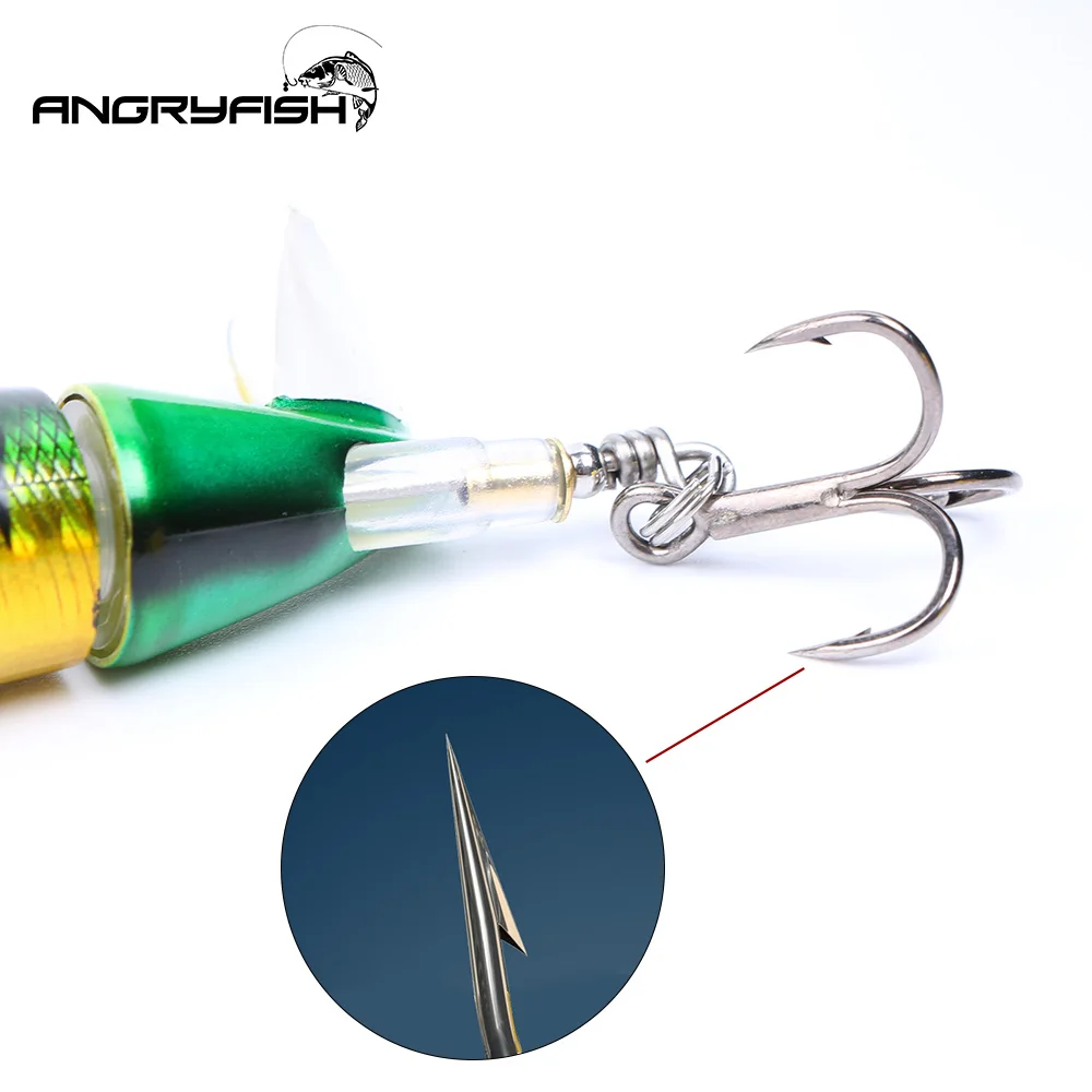 ANGRYFISH-señuelos artificiales de pesca, 1 pieza, 100mm, 13g, Whopper plopper, 8 colores, gran oferta - imagen 5