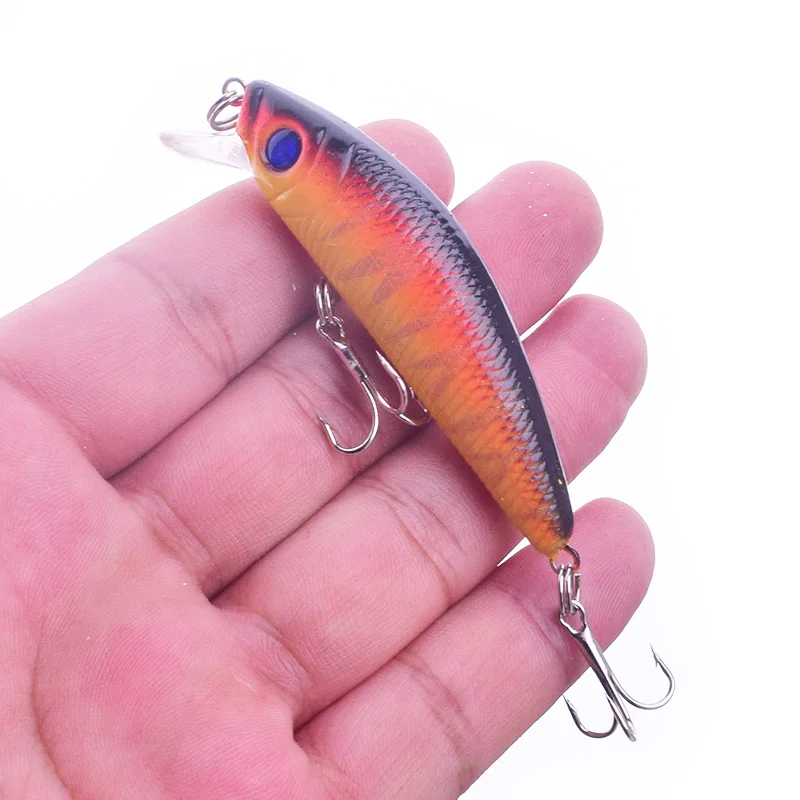 Proleurre-SEÑUELOS DE PESCA DE 7cm y 8g, señuelos de manivela Artificial, Wobbler, lubina, láser, suspensión, cebo de natación, aparejos de pesca, PR-202 - imagen 5