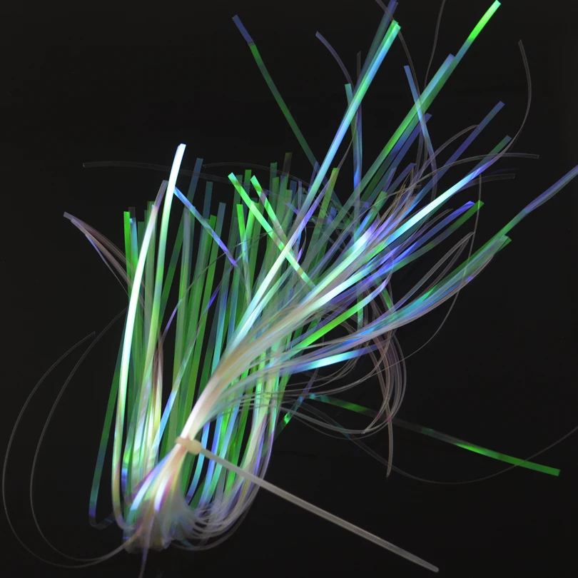 MNFT 2Bag Pearl Color Flashabou 2mm Width Holographic Tinsel, Mylar Metallic Tinsel, Flat Flash, Fly Jig Lure, Fishing Fly Tying - imagen 5