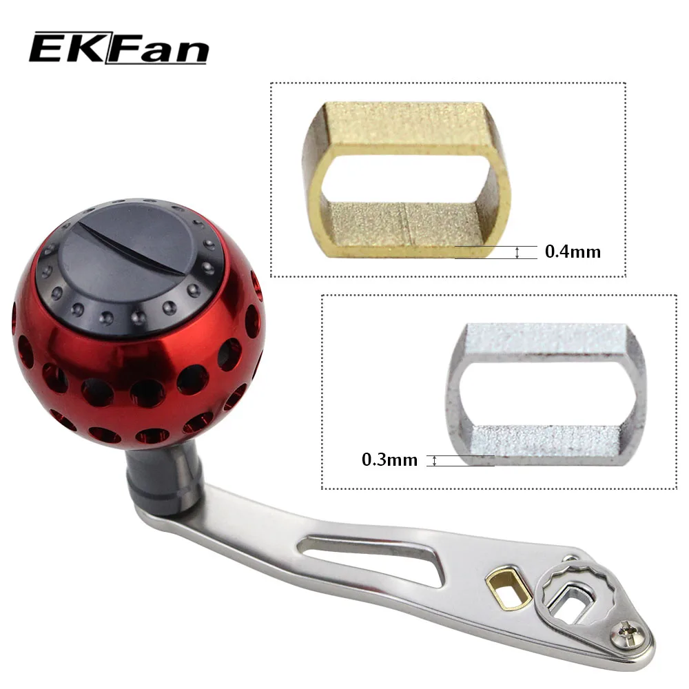 EKFan 1 Uds 7*4mm Daiwa a Shimano adaptador de tubo de mango de carrete de pesca para cambio de agujero de montaje 8*5MM a 7*4mm funda de agujero - imagen 2