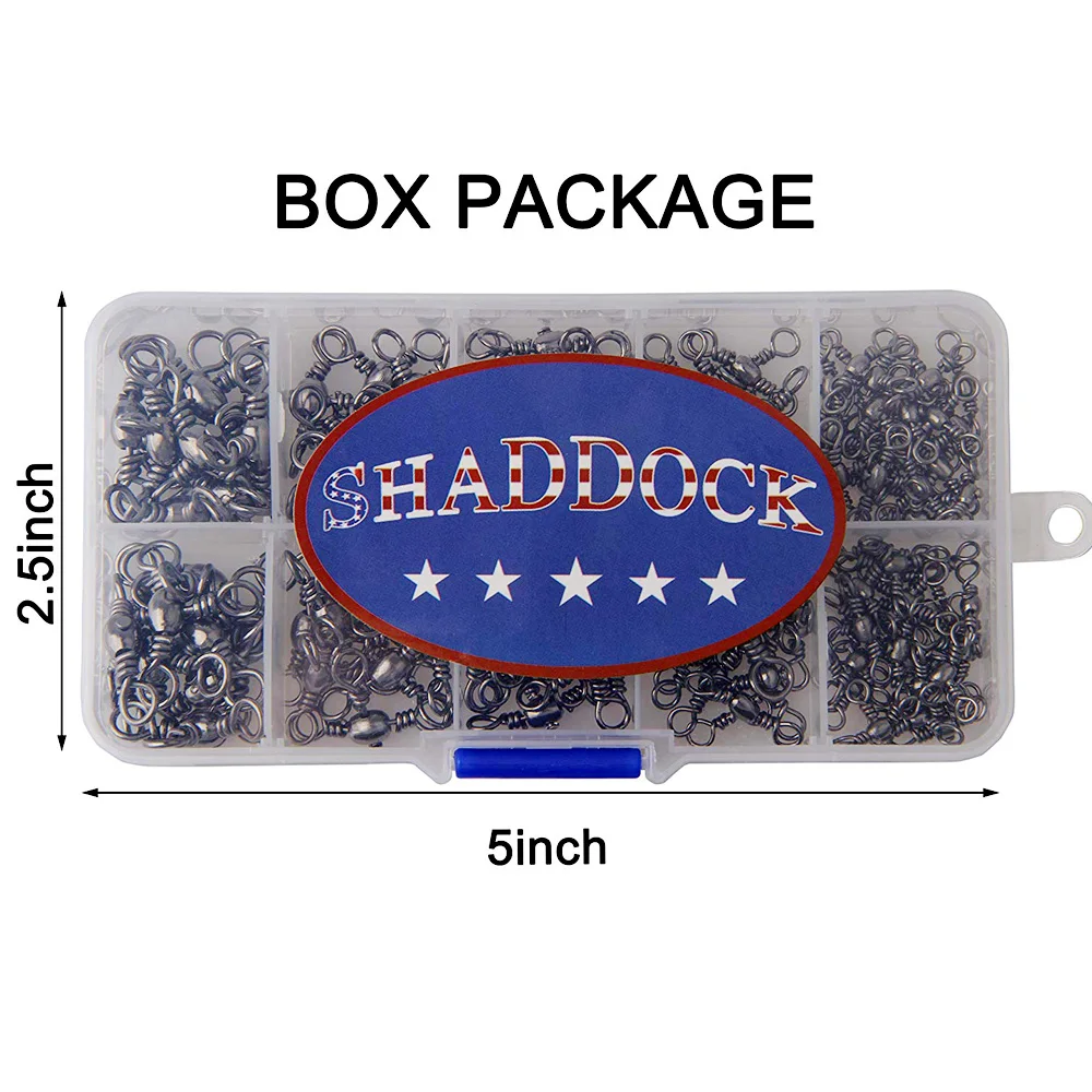 Juego de conectores de señuelos duros con caja, 120 unidades, línea cruzada de barril de 3 vías con anillo sólido - imagen 5