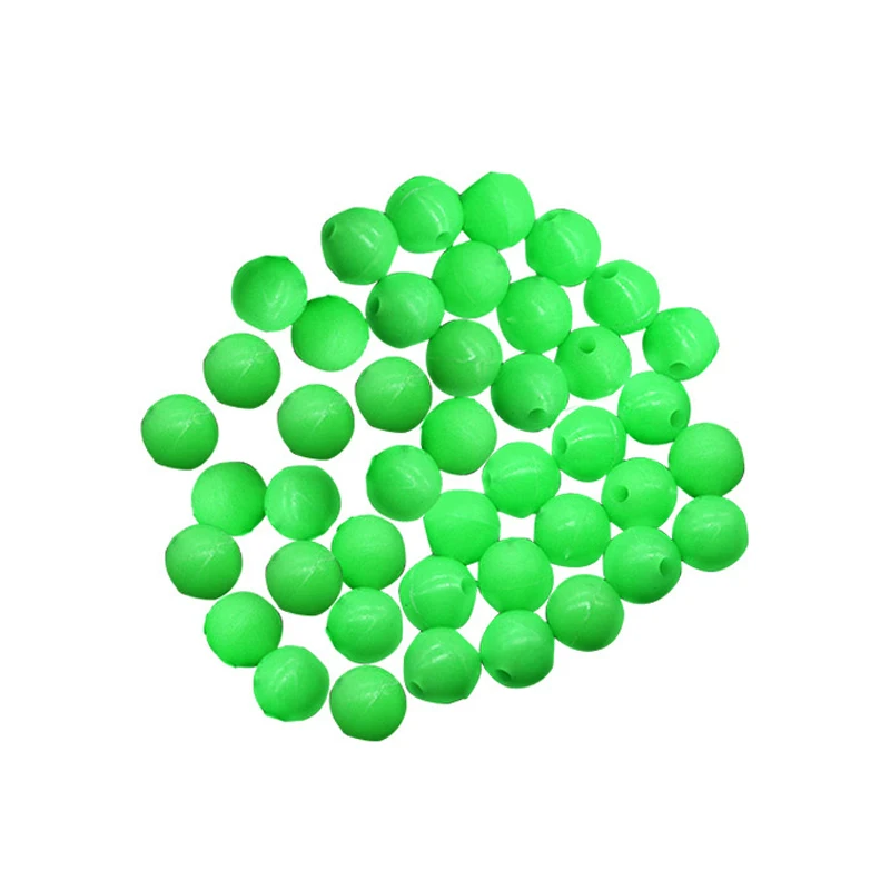 Promo-Cuentas de pesca brillantes de plástico, aparejos luminosos de aparejo, Terminal de pesca de agua salada, venta al por mayor, 4mm, 6mm, 8mm, 10mm, 1000 Uds. - imagen 2