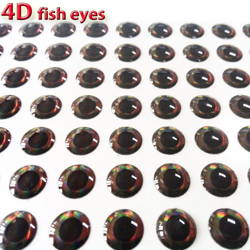 ¡2022 recién llegados ojos de pez 4D ojos de señuelo de pesca 4 tipos de color efectos especiales en los ojos 500 unids/lote muy realista son bonito! - imagen 3