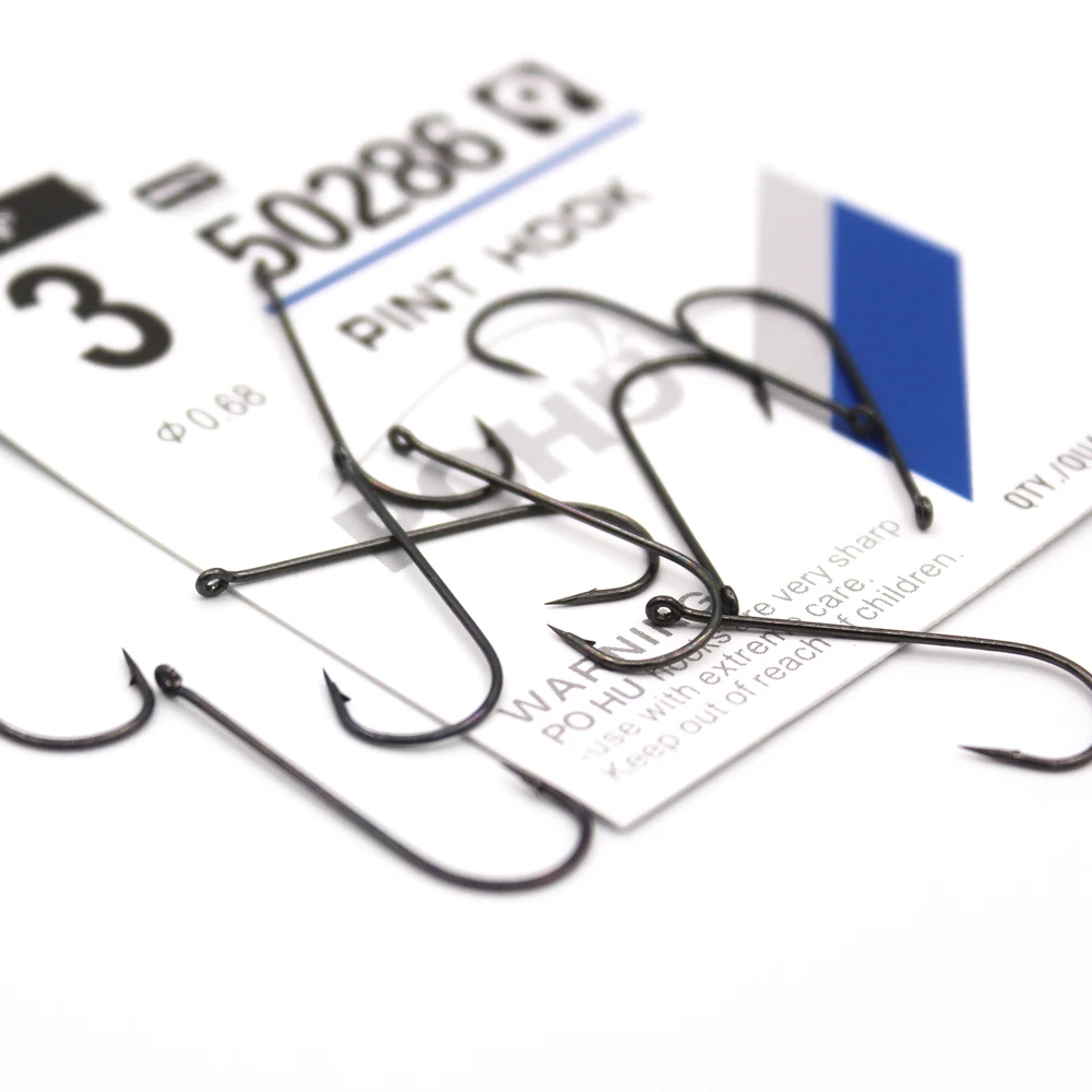 50 unids/pack de anzuelos de pesca de vástago Extra largo grande de acero inoxidable 50286 anzuelo de mar gancho de pinta con ojos - imagen 4
