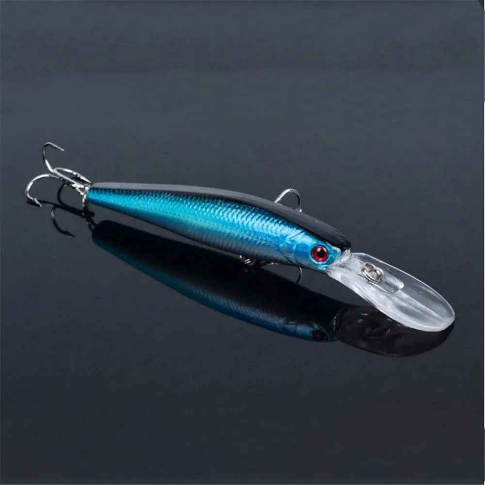 Señuelos de Pesca de pececillos, cebo duro de plástico de 12,5 cm y 14g, Crankbait Artificial, aparejos de pesca Wobbler, 1 unidad - imagen 3