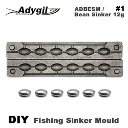 Adygil ADBESM Molde de Plomada para Frijol eficaz – DIY Pesca