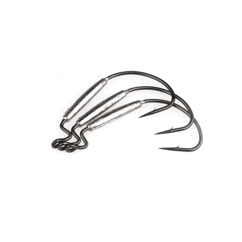 MNFT 8PCS * Gancho de manivela de plomo con púas Peso 1,8 g/2 g/3 g/6 g Anzuelos de pesca con cebo blando - imagen 5