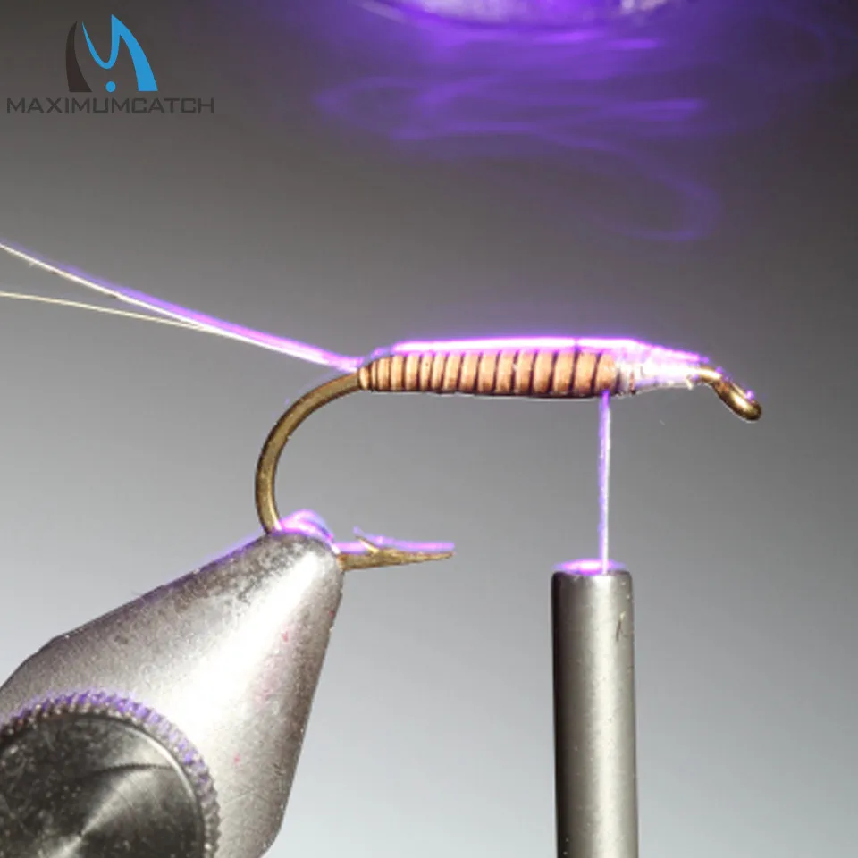 Bolígrafo de luz UV Maximumcatch: herramienta esencial para atar moscas para curar resinas UV, diseño compacto y portátil, para entusiastas del atado de moscas - imagen 5