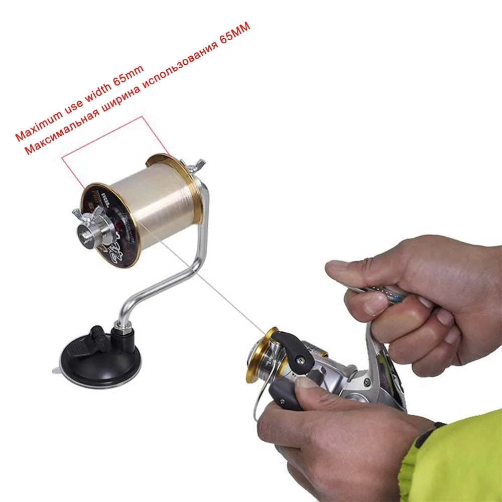 Hercules Enrollador de carrete portátil de aluminio con ventosa - imagen 3