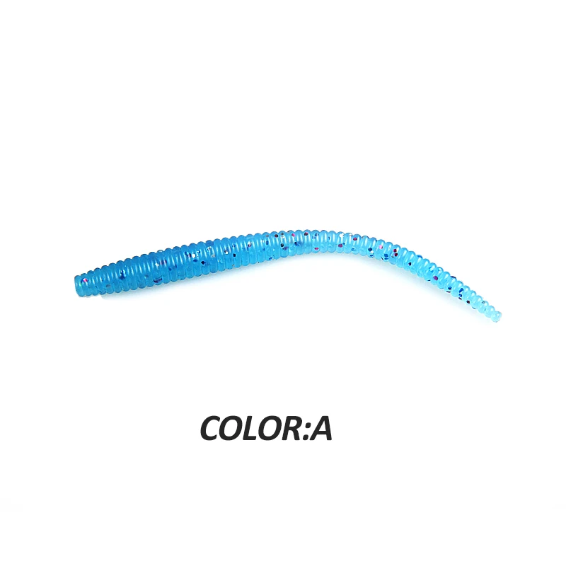 Cebos blandos de gusano supercontinent de hundimiento lento, señuelos de pesca artificiales de 80mm, gusanos de mar, pesca de lombriz de tierra, señuelos blandos Wobblers - imagen 2