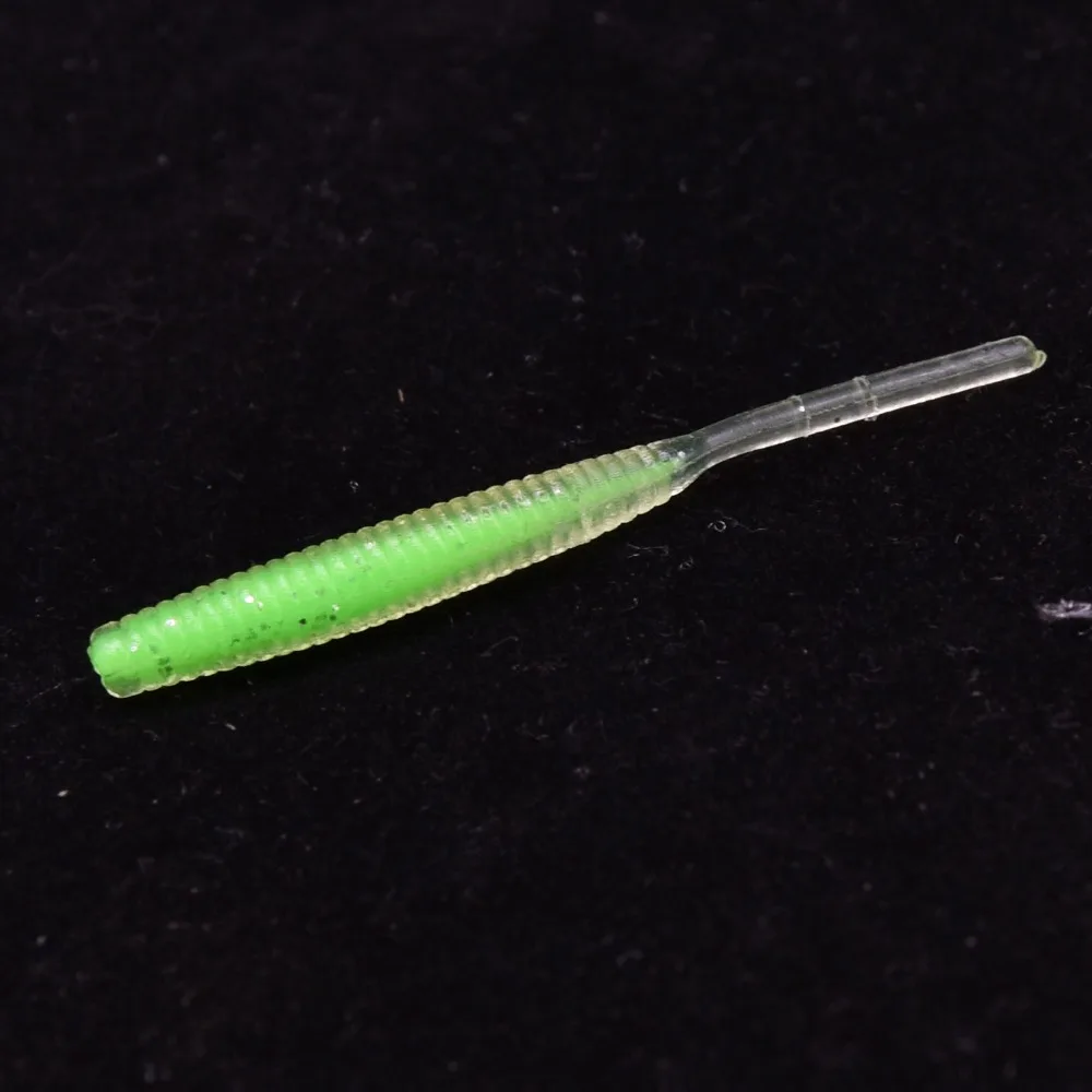 Señuelo suave de pez pequeño, cebo de gusano, gusano, enraizado suave, aparejos de pesca, 5cm, 0,43g, 10 Uds. Por bolsa - imagen 3
