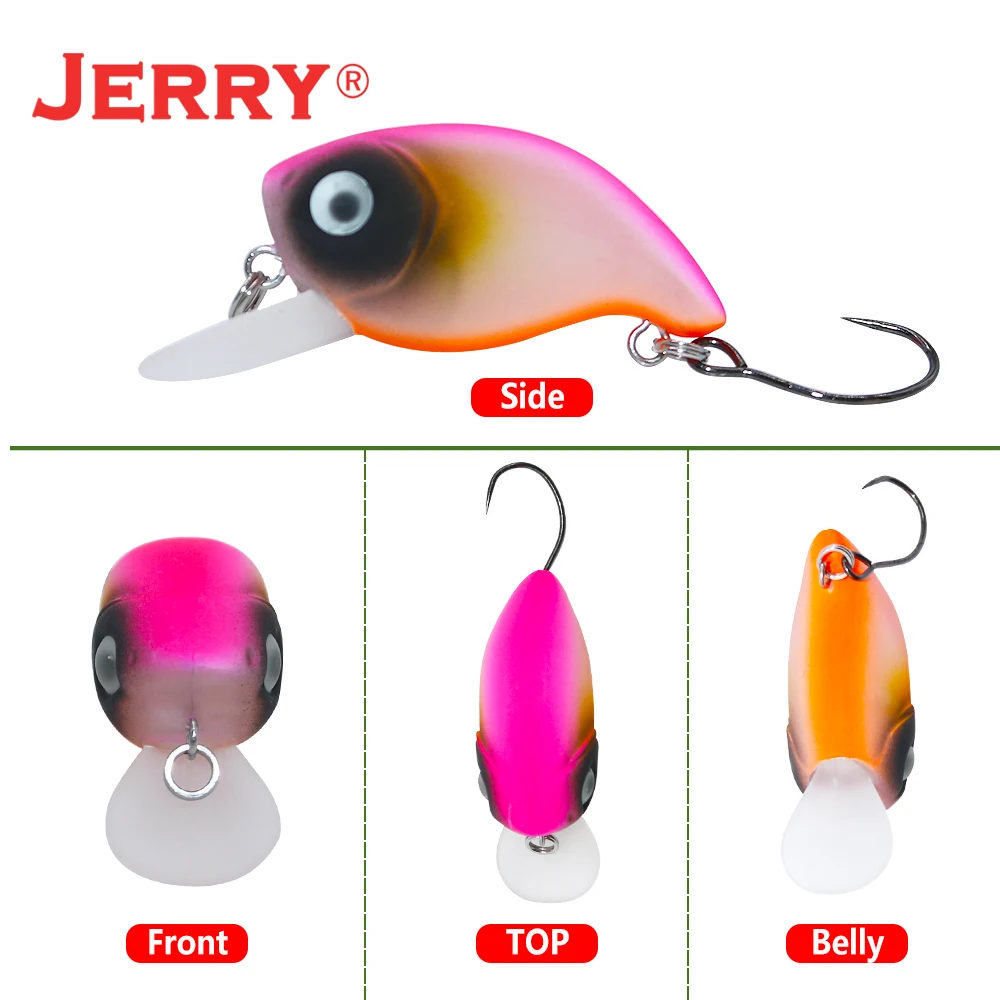 Jerry Tiptoe Trucha Área Micro Wobblers flotantes Tapones giratorios UV Colores brillantes Lago Perca Río Corriente Señuelo de pesca Cebo duro - imagen 4