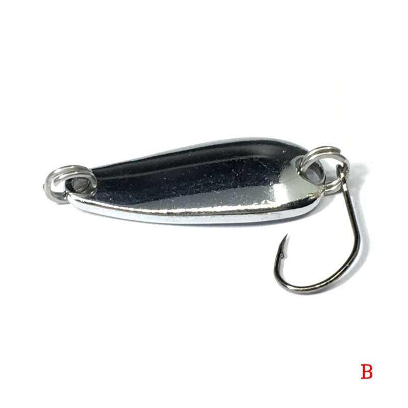 Cebos de pesca de Metal con lentejuelas, anzuelo duro de 3cm, 3g, cuchara de oro y plata, señuelo triple, aparejos de pesca de metal con cucharas pequeñas, 1 ud. - imagen 4