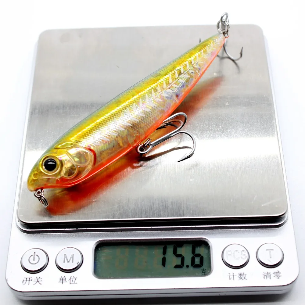 AOCLU Walking The Dog 60mm 3,4g 105mm 15,6g cebo duro lápiz flotante palo señuelo de pesca superficie de lubina nadador agua VMC gancho - imagen 5