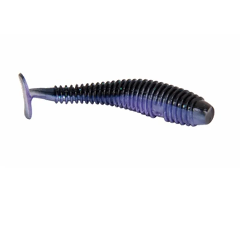 TSURINOYA-señuelo de Pesca de silicona Artificial, cebo blando de 6 piezas, 75mm, 3g, cola en T, gusano, lubina, Wobbler, Pesca Leurre Peche Swimbait - imagen 4