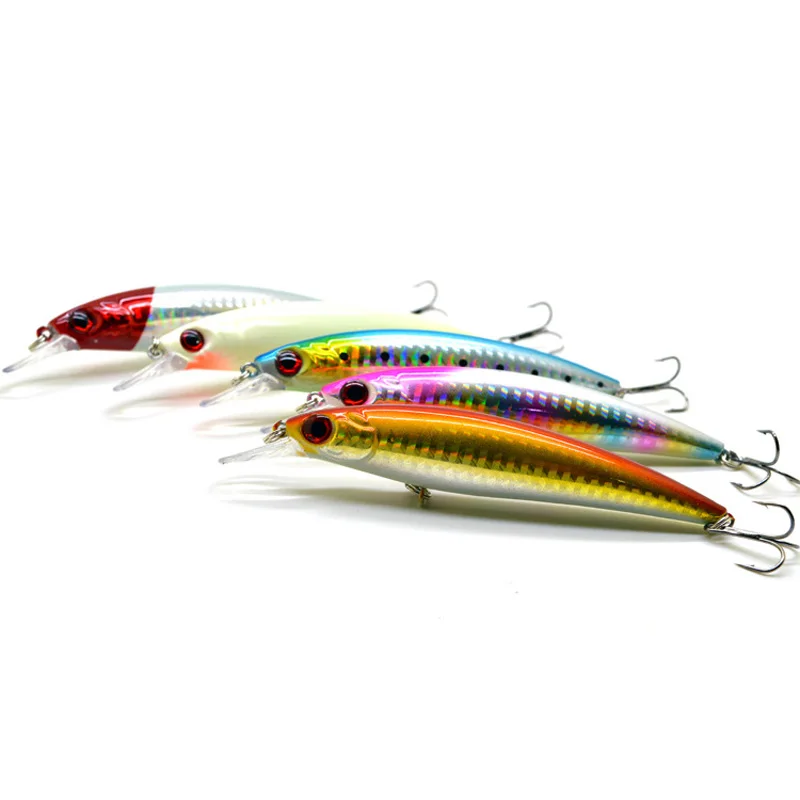 Señuelo de pesca de pececillo fundido de largo alcance, 11cm, 13,5g, láser interno, señuelos artificiales duros, cebo, 1 pieza, venta - imagen 3