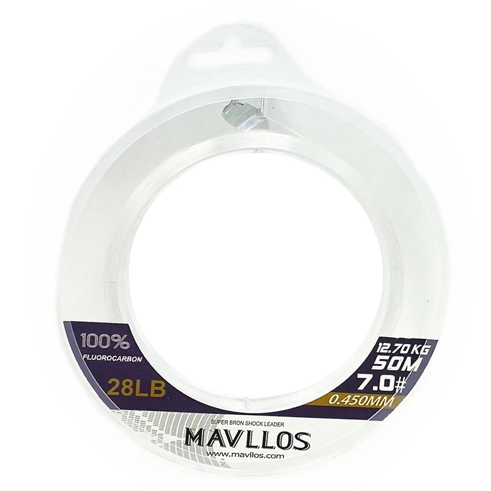 Mavllos 100% 100M línea de pesca de fluorocarbono carpa líder súper fuerte fibra de carbono línea de pesca con mosca de agua salada líneas monofilamento - imagen 3