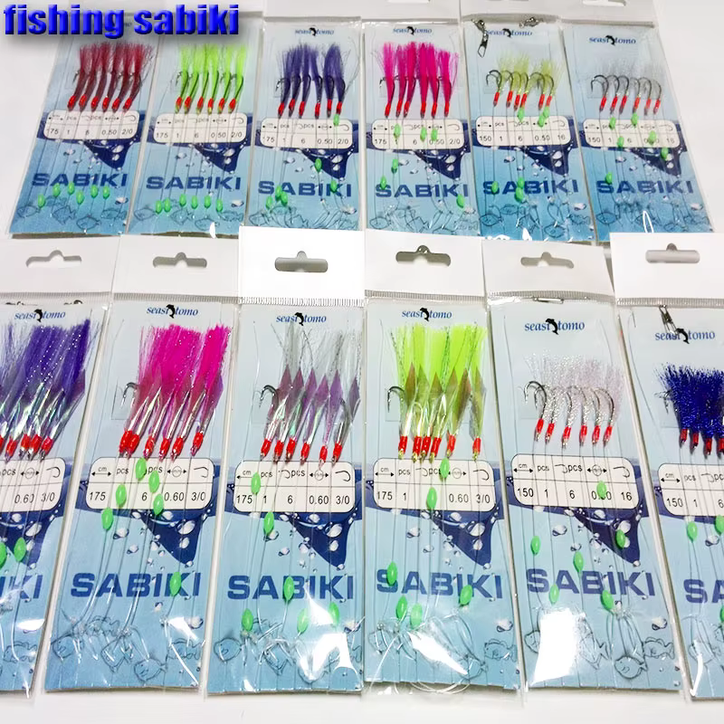 Señuelos Sabiki para pesca de mar – Cebo piel - imagen 2