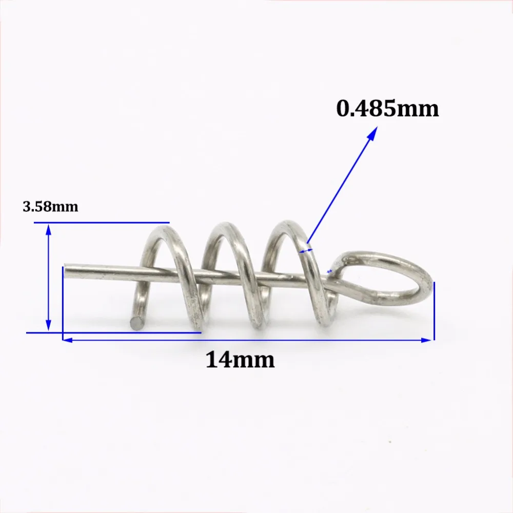 Cebos blandos de ayuda, señuelos de gancho, pasador de resorte, tornillo de bloqueo fijo, herramientas de Dagger, herramienta de pesca, 50 Uds. - imagen 3