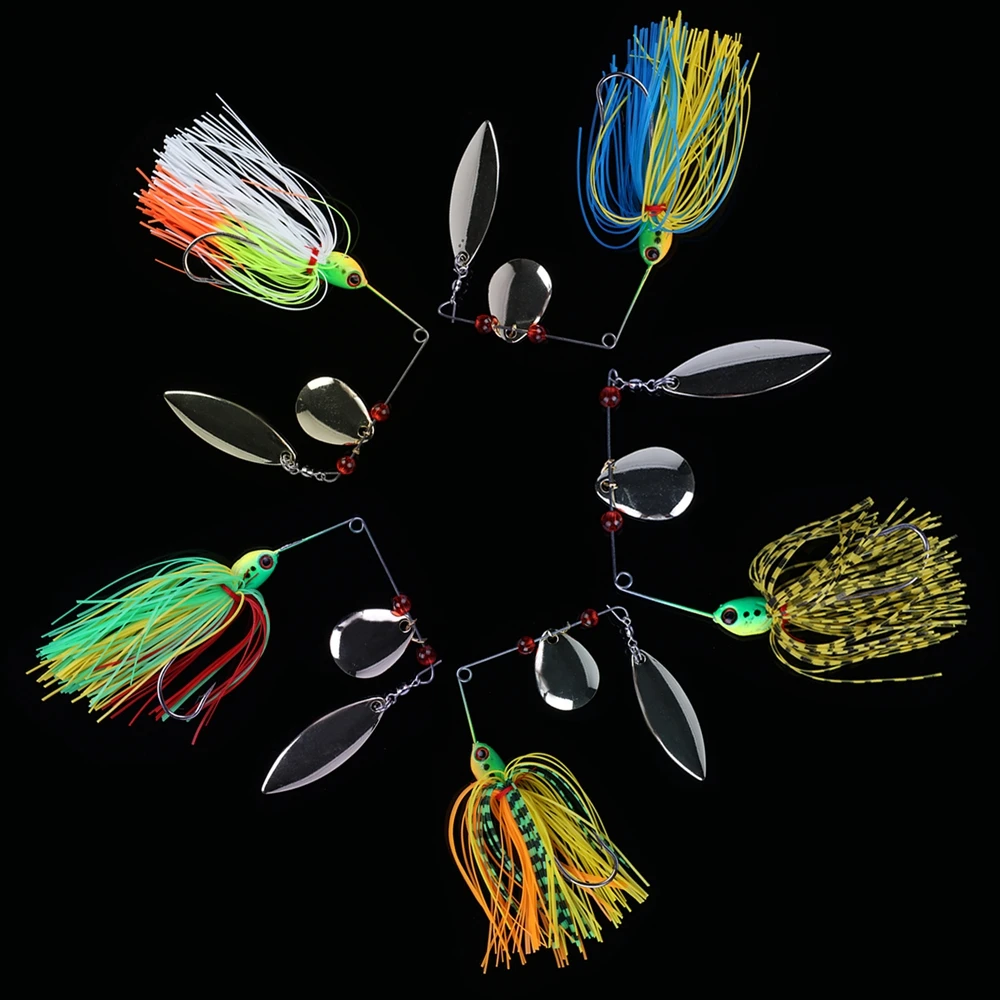 Goture-señuelo de pesca giratorio, cebo de plantilla de Metal de 17,5g, hojas giratorias, Lucio, lubina, carpa, aparejos de pesca, señuelo duro - imagen 5