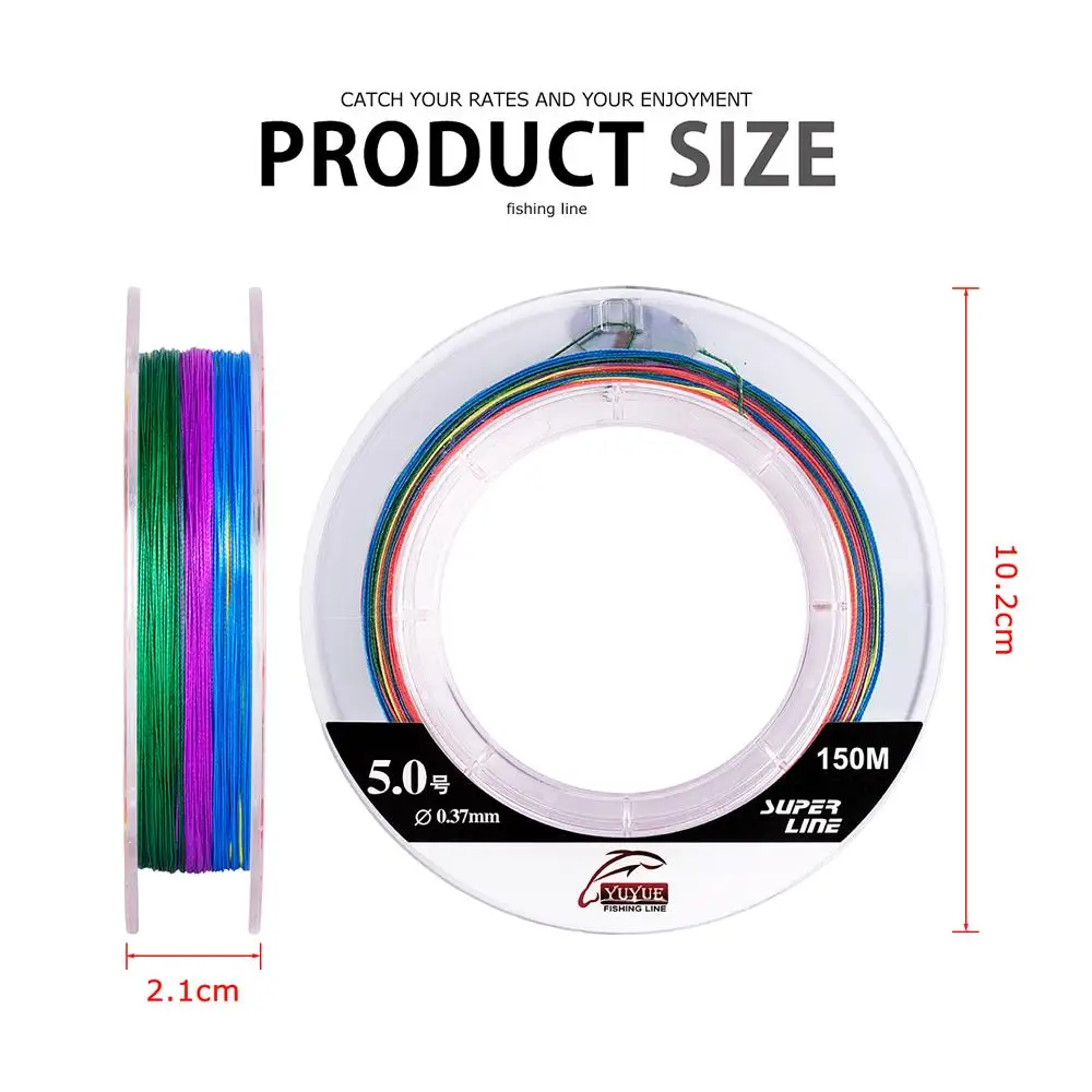 Goture-sedal superfuerte X8 de 150M, multifilamento, 8 hebras, PE, trenzado, 29-76lb, para pesca en agua dulce y salada - imagen 3