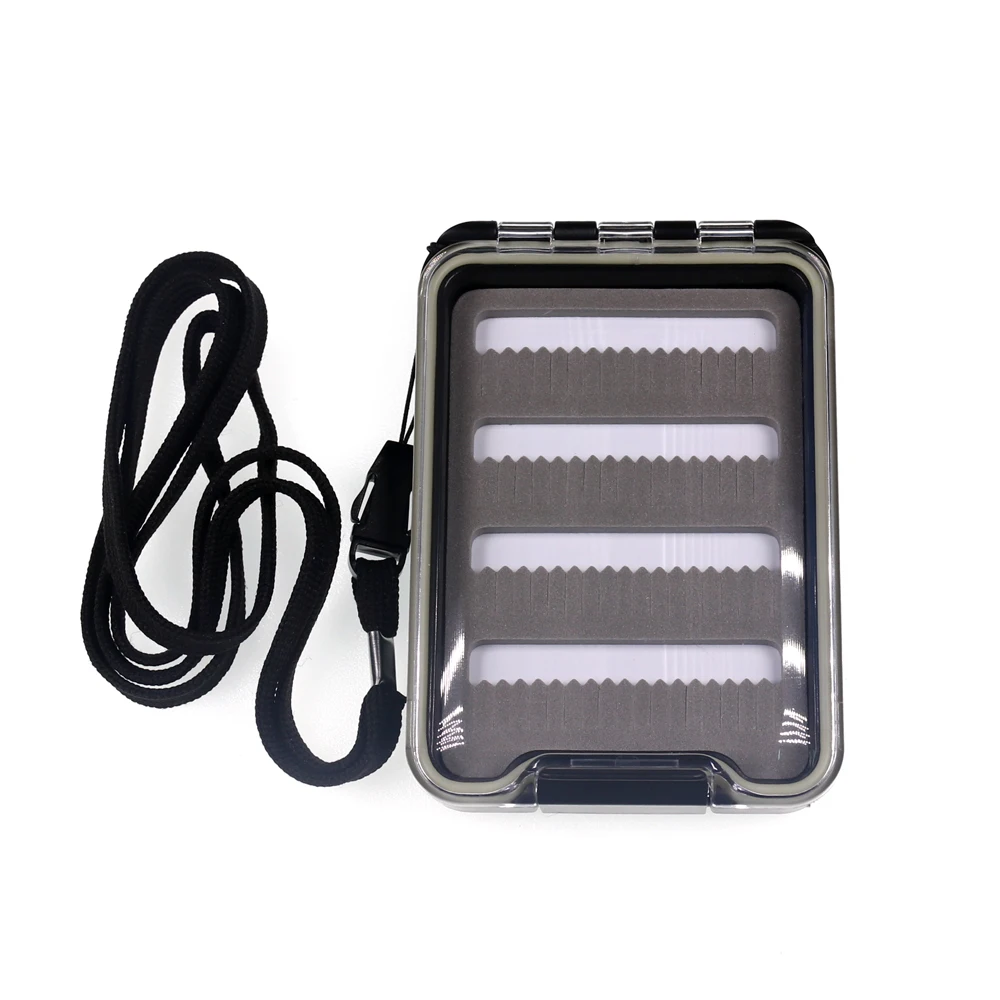 Bimoo-caja de tapa transparente de una sola capa, estuche impermeable para moscas húmedas y secas de Nymph, trucha, carpa, salmón, caja de aparejos de pesca, 1 ud. - imagen 5