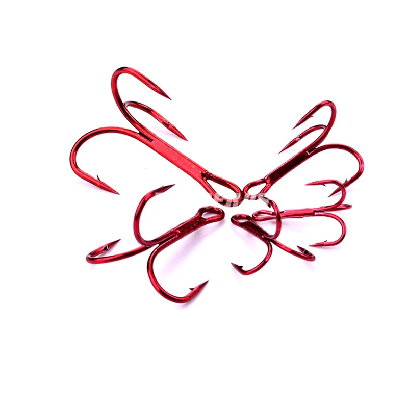 Anzuelos de pesca triples de níquel, anzuelos de púas de acero de alto carbono, súper afilados, accesorios de aparejos de mar con caja, 20 piezas - imagen 5