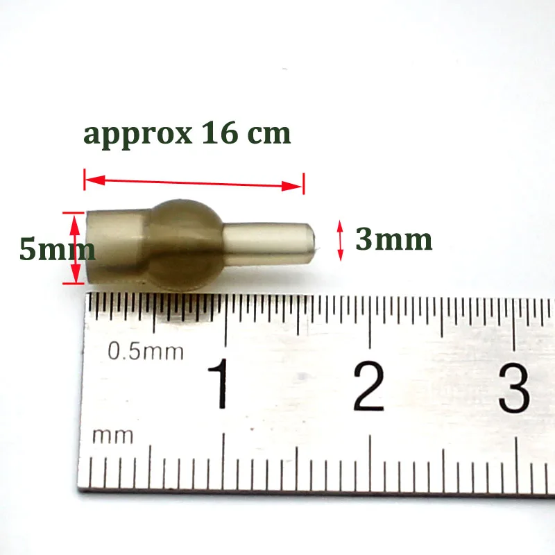 Cuentas de tulipán de goma para pesca, método alimentador, cuentas de cambio rápido para pesca de carpa, aparejo de helicóptero, antienredos, 20 Uds. - imagen 3