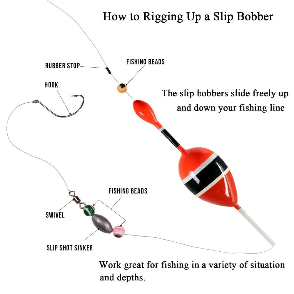 THKFISH 5 uds flotadores de pesca de agua dulce deslizamiento Bobbers Balsa madera mar pesca Bobber boyas para tipo de pez lubina 15g flotador - imagen 2