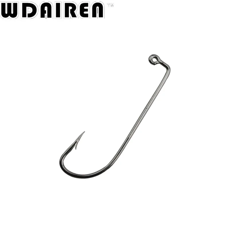 WDAIREN-anzuelos de manivela de vientre ancho, aparejos de pesca Texas Rig, cebo de gusano, anzuelo de pesca oceánico, WD-065 de pesca en barco, 20 unids/lote - imagen 3