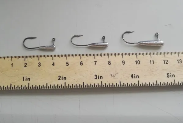 Jigs japoneses 1g 2g 3,5g 5g Jig Head profesional pequeño señuelo suave cebo Texas Rig anzuelos de pesca lote 10 piezas en oferta - imagen 4