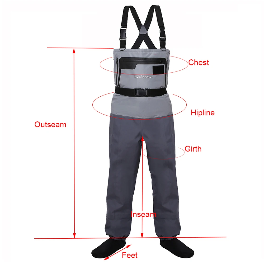 Un par de pantalones con varias partes etiquetadas. Las etiquetas indican las siguientes partes del pantalón:

- Costura exterior: La longitud de la costura exterior desde la cintura hasta el dobladillo.
- Entrepierna: La longitud de la costura interior desde la cintura hasta el dobladillo.