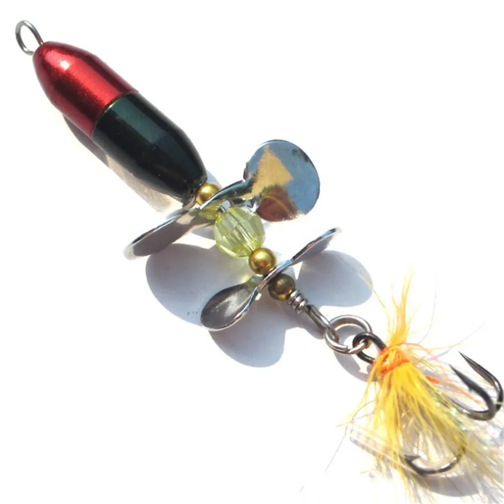 Spinner metal con pluma – Perfecto para truchas - imagen 5