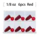 Red 6pc 3.54g-each