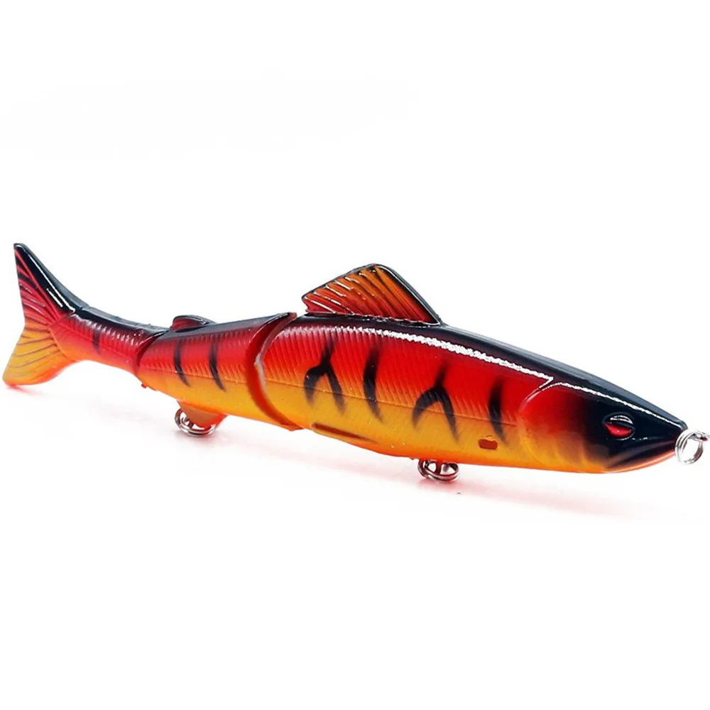 Señuelo de pesca de pececillos, cebo duro Artificial de secciones articuladas múltiples, herramientas de pesca de carpa, 130mm, 18,5g, 1 unidad - imagen 5