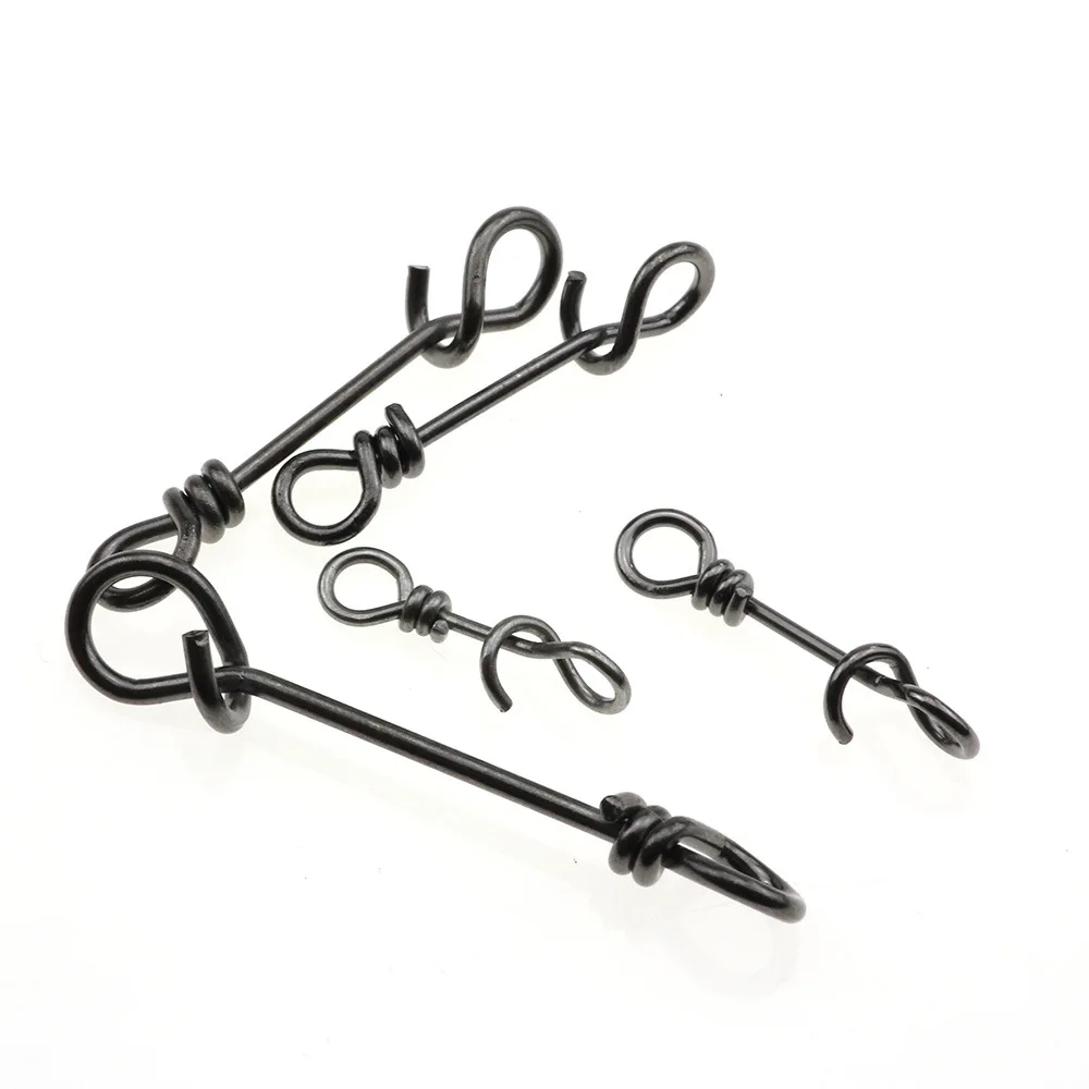 Broches giratorios de pesca de acero inoxidable, accesorio de conexión rápida, 20 unidades por lote - imagen 5