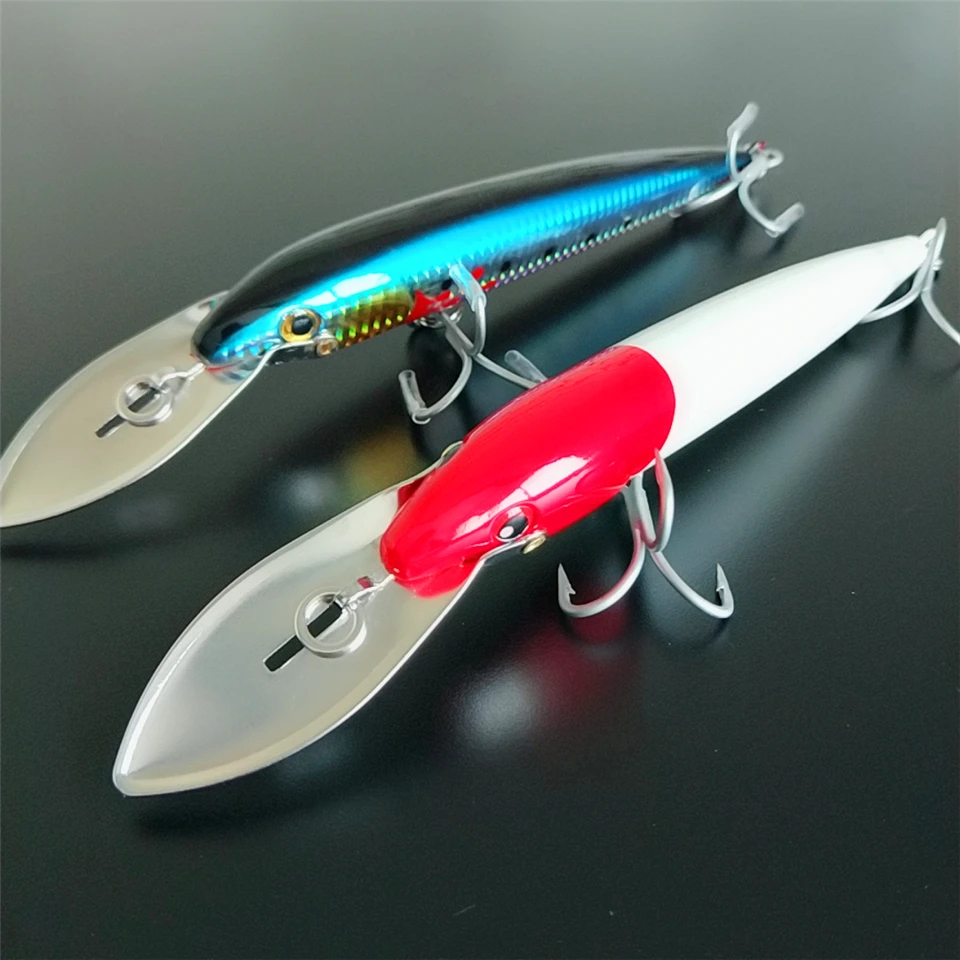 Noeby 2pcs 185mm 64.7g fishing minnow hard lure with Sharp and strong France - imagen 3