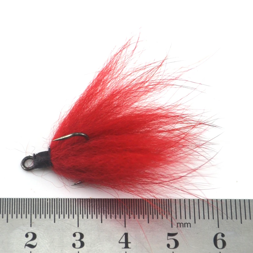 MNFT 10 Uds en caja anzuelos triples Señuelos de pesca con mosca cuerpo rojo tres anzuelos cebo artificial trucha cebo para peces - imagen 3