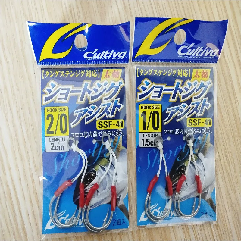 OWNER-anzuelos de acero inoxidable para pesca, anzuelos de ayuda para peces, cebo para Jigging, línea de PE, Calamar de Sturgeon - imagen 5