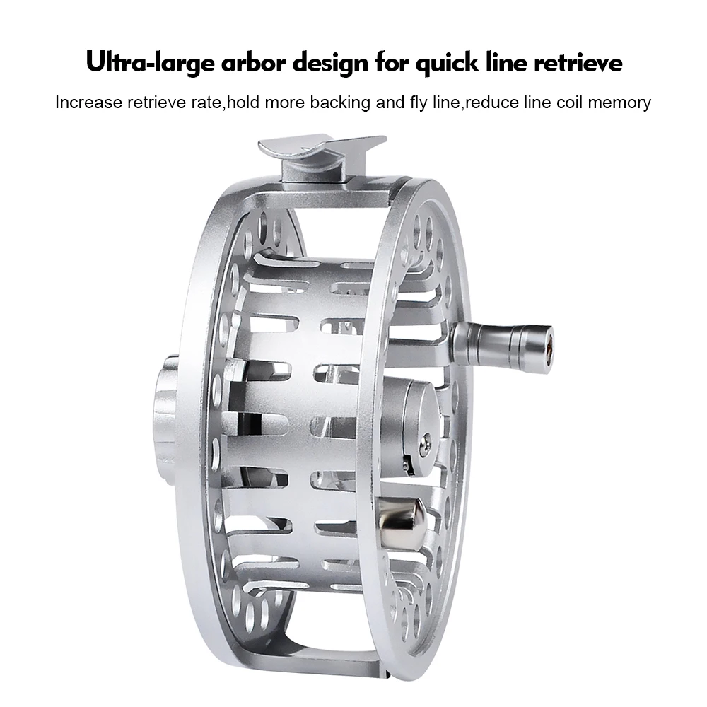PROBEROS-Rueda de pesca con mosca, carrete de pesca con mosca de 3/4-5/6-7/8 WT, carrete de pesca con mosca de aluminio, máquina CNC de corte, árbol grande, fundición a presión - imagen 3