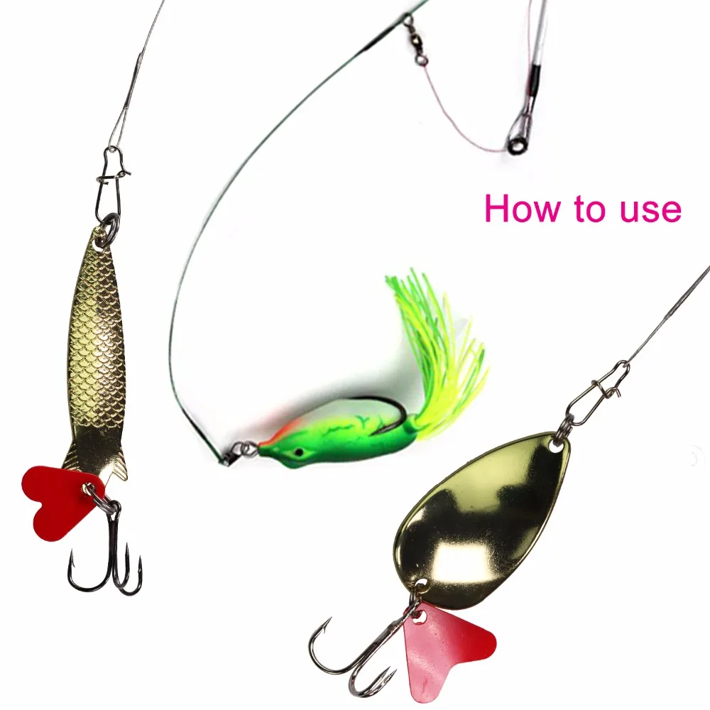 Sedal DE PESCA DE 17lb-35lb, líder de alambre de acero con eslabones, accesorios de pesca a presión, anzuelo, aparejo de alambre de pesca de carpa, correa de núcleo de plomo - imagen 5