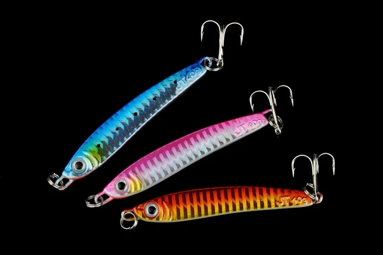 Señuelos de pesca Jigbait, plantillas láser de océano profundo, señuelo de Metal duro, señuelo de cuchara Artificial, cebo 40g - imagen 2