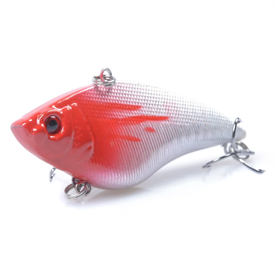 LEOSPORT-SEÑUELOS duros VIB, 1 unidad, 16G, 7CM, anzuelos triples de pesca, aparejos de pesca Crankbait que se hunden - imagen 2