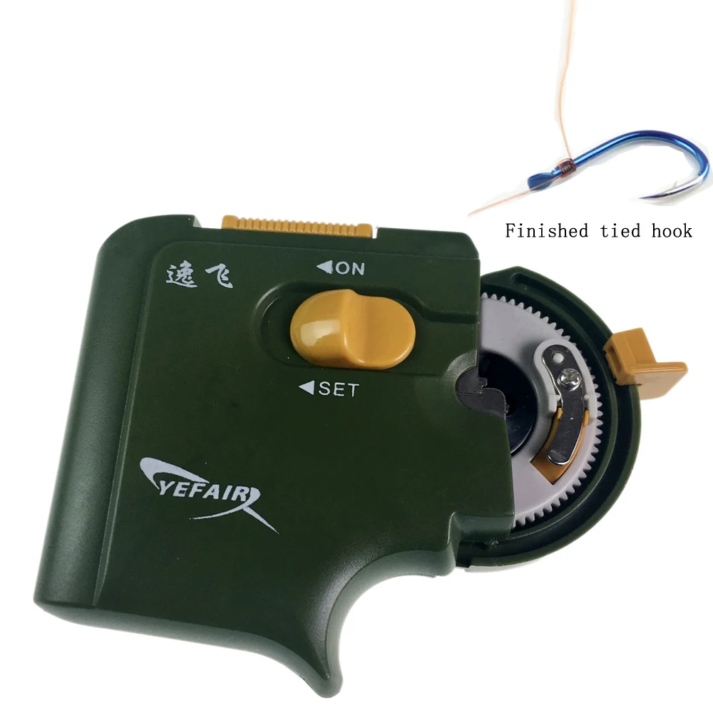 Máquina de nivel de anzuelos de pesca automática eléctrica portátil, accesorios de pesca de amarre rápido, equipo de dispositivo de atado de línea - imagen 3