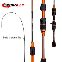 Caña spinning ultraligera Skmially – Carbono para pesca deportiva