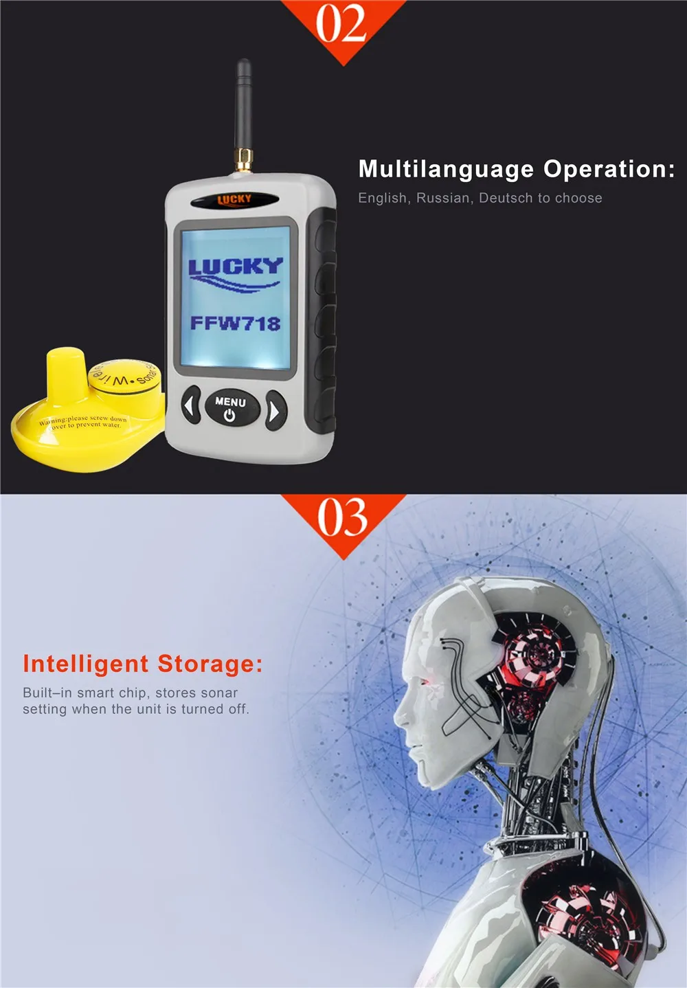 FFW718 fish finder 2