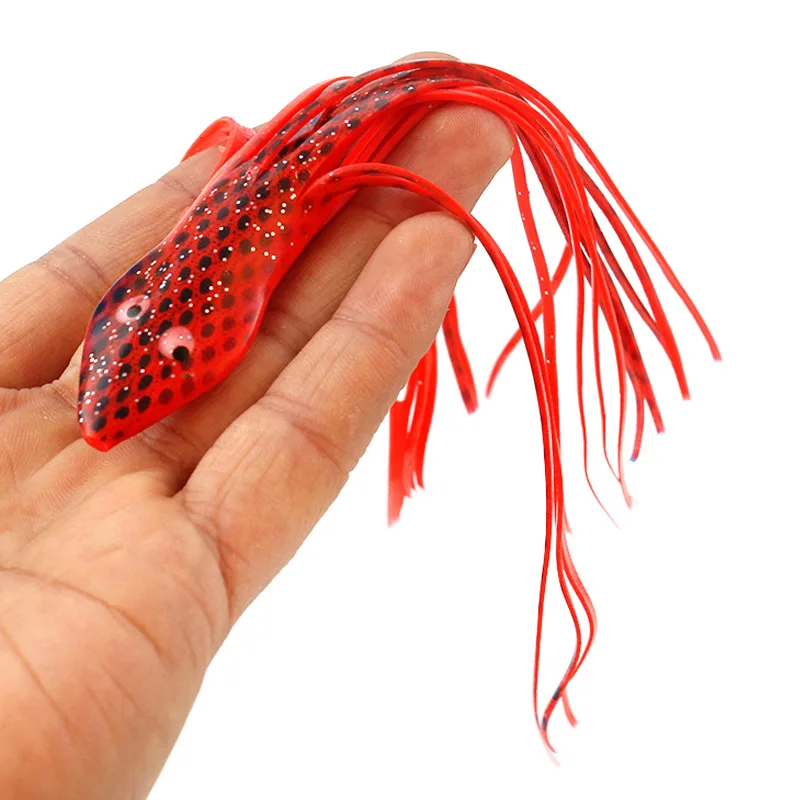 Señuelo de pesca de agua salada, cebo suave de 15cm, cabeza de serpiente, pulpo Artificial, Buzzbait, lote de captura de lubina, 2 piezas - imagen 2