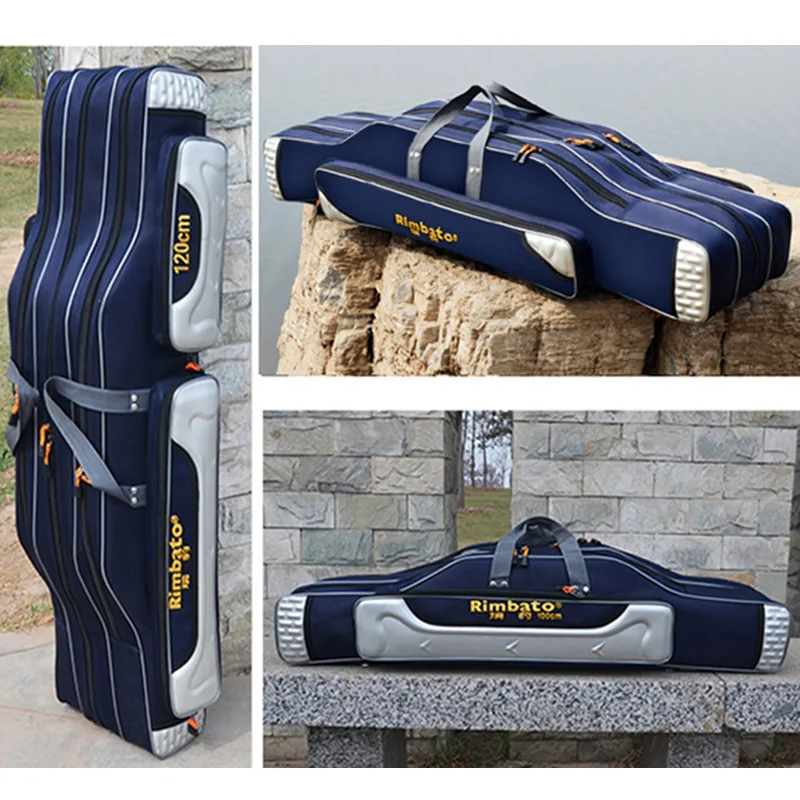 Bolsas de Pesca para el vientre, bolsa impermeable para caña de pescar al aire libre, gran capacidad, 80/90/2/3/120 cm, XA93G, 130 capas - imagen 3